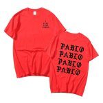 Kanye West Pablo Black Logo Print T-Shirt