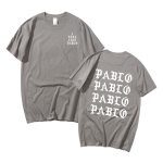 Kanye West Pablo White Logo Print T-Shirt