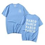 Kanye West Pablo White Logo Print T-Shirt