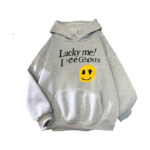 Lucky Me I See Ghosts Print Hoodie