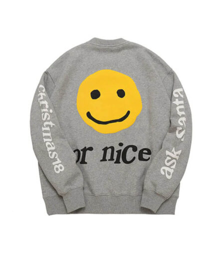 Smiley Plus Fleece Pullover Kanye West Sweatshirt
